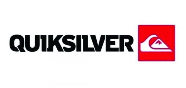 1 Adesivo QuickSilver Branco e Vermelho
