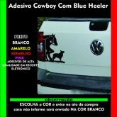Adesivo Cowboy Com Blue Heeler - 25 X 18cm - Várias Cores