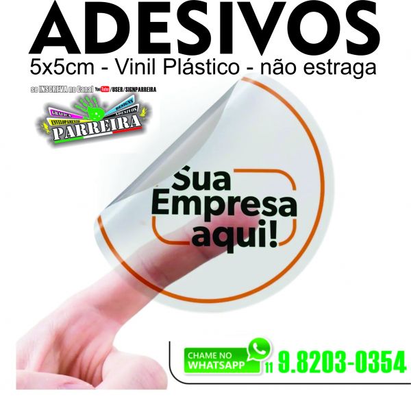 Adesivo com sua MARCA