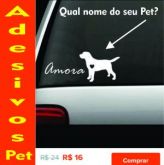 Adesivo nome do meu PET